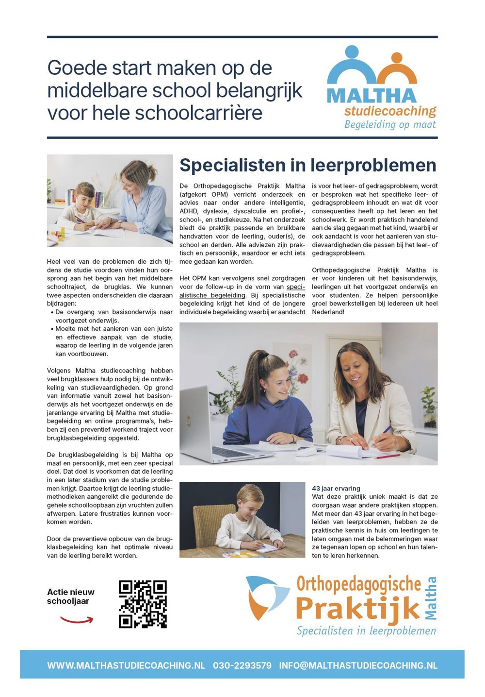 Mooi stuk mogen schrijven voor de Vierklank. Mochten wij kunnen helpen in het nieuwe schooljaar? Laat het ons gerust weten en bel naar 030-2293579 of mail naar info@malthastudiecoaching.nl